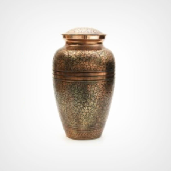 Copper Engraved Urn