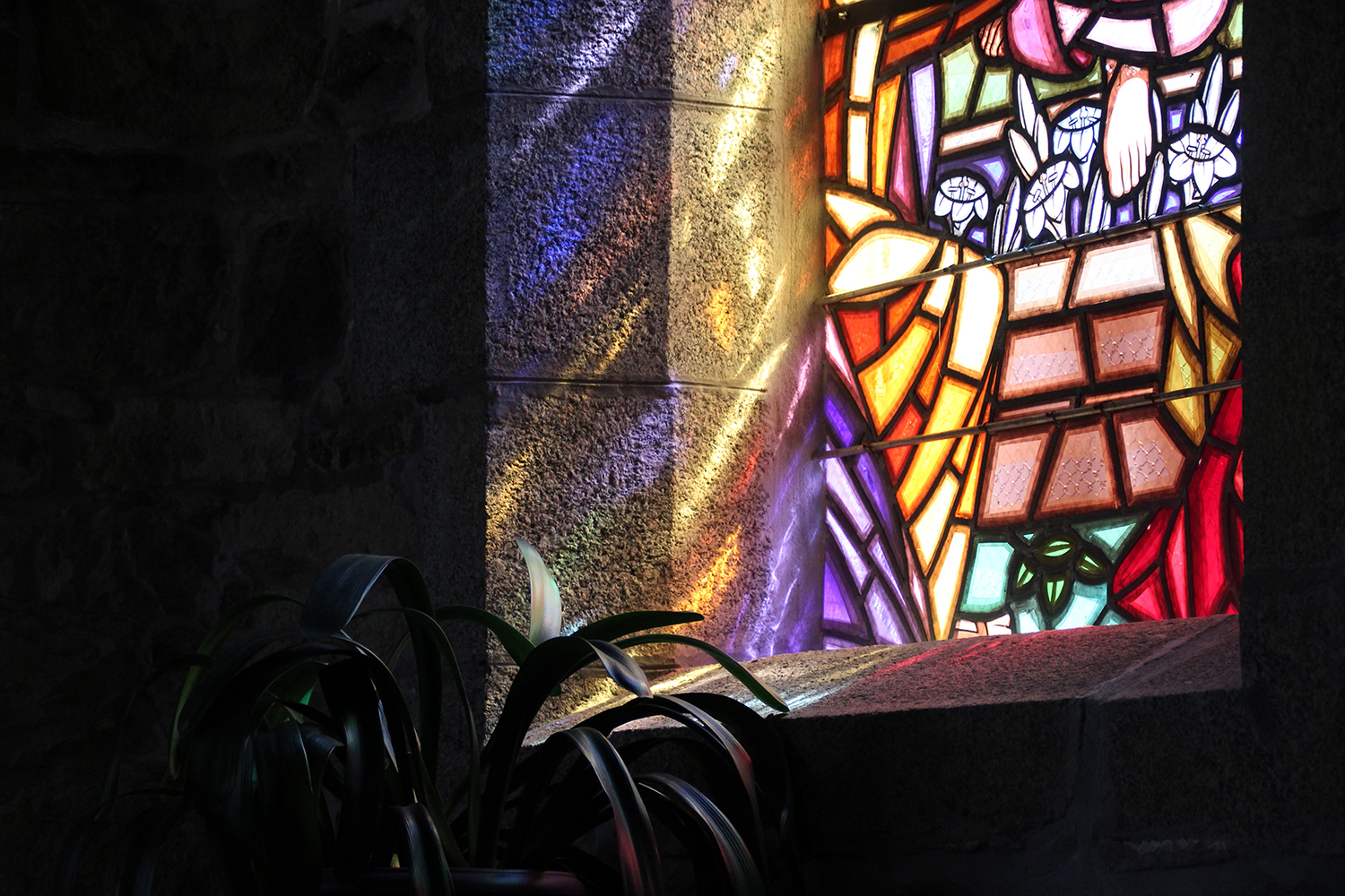 sainte-anne church in lanveoc (brittany - france)